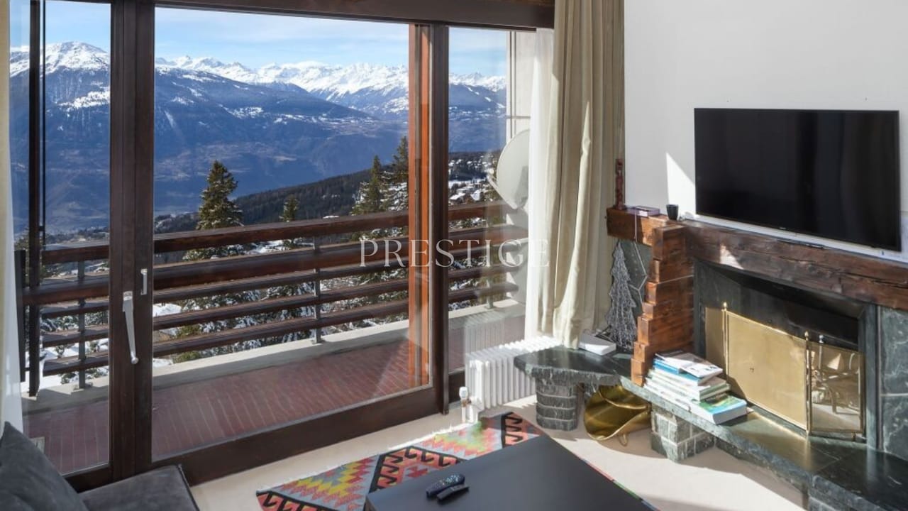 Duplex Ski in&out à la Tour de Super-Crans – Vue panoramique & services hôteliers — photo 6