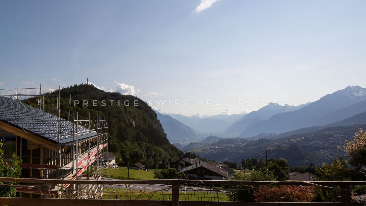 (BROUILLON) Chalet "Pra Derri 2"d'exception à Lens : Luxe, Modernité et Panorama Alpin — photo 3