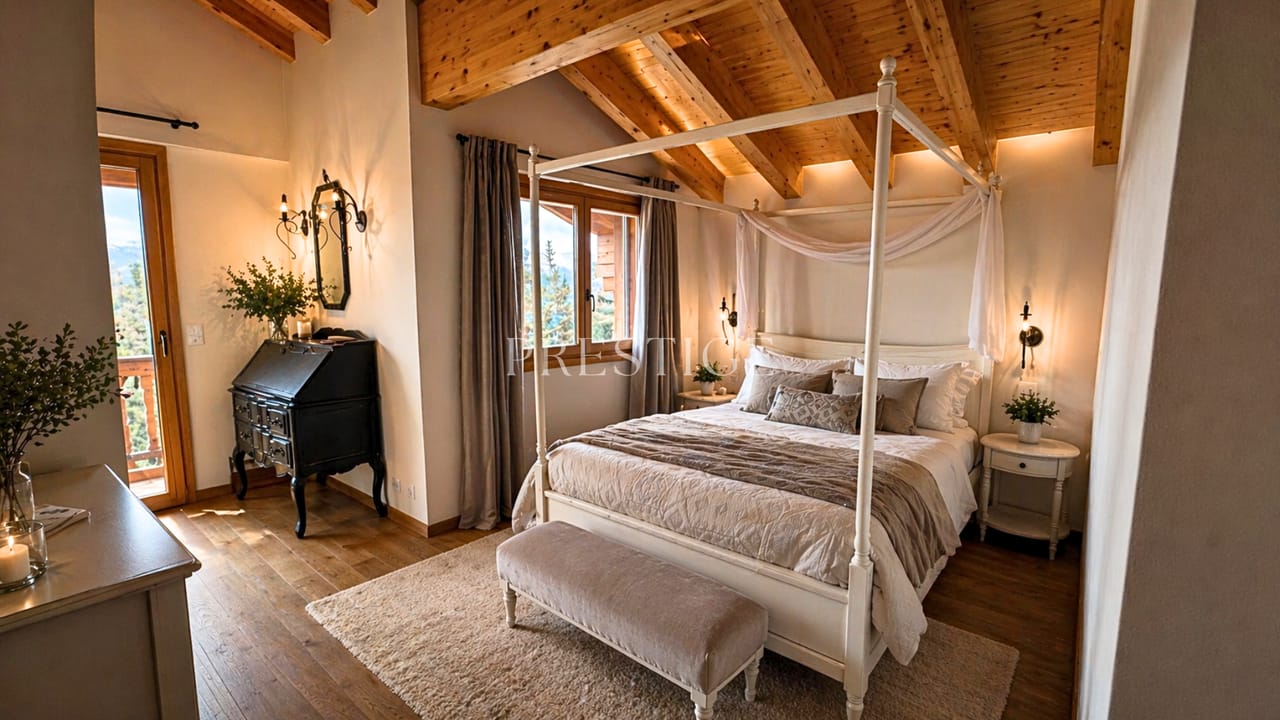 Chalet familial de standing à Anzère - Discretion, luxe, spa & ascenseur — photo 5